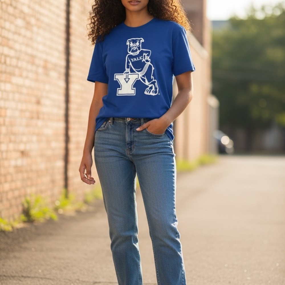 Women's Blue Yale T-Shirt